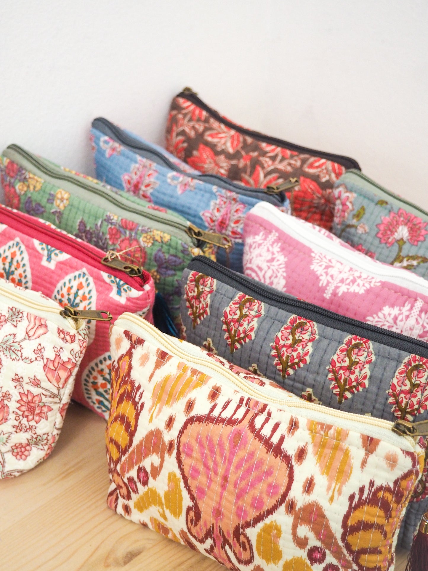 Ethnic trapezoid toiletry bag