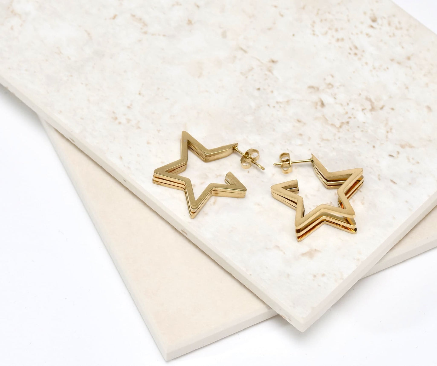 Triple Star Earrings