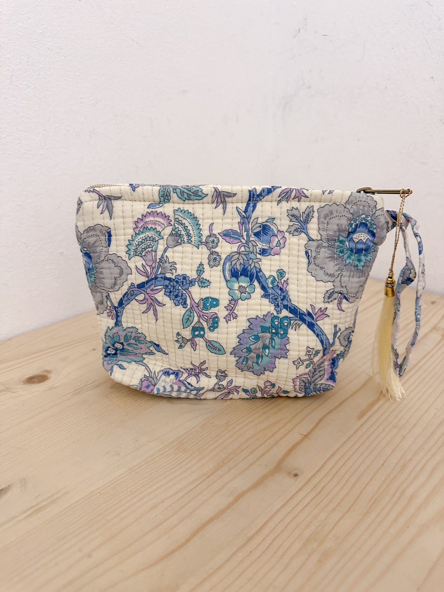 Ethnic trapezoid toiletry bag