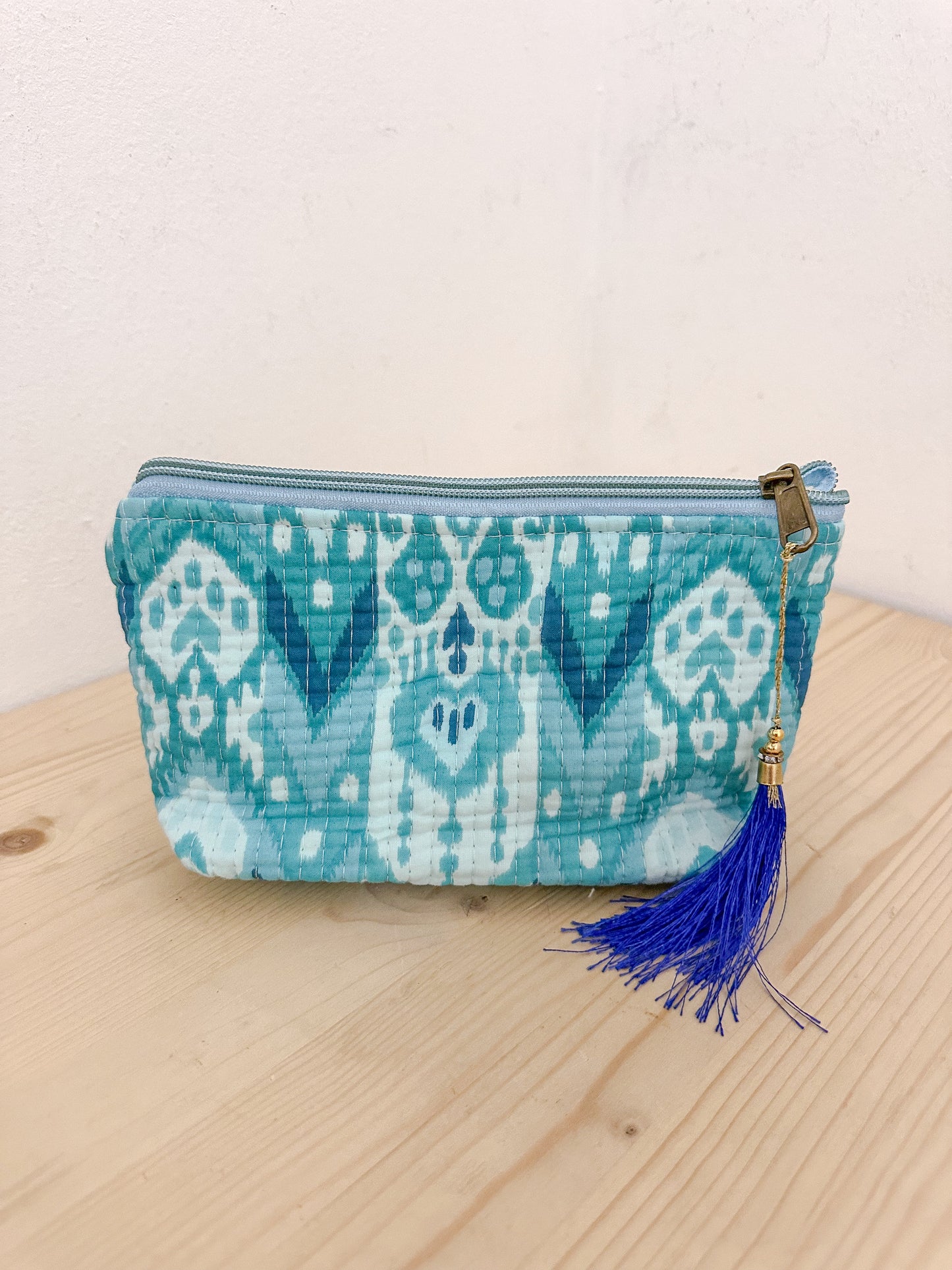 Ethnic trapezoid toiletry bag
