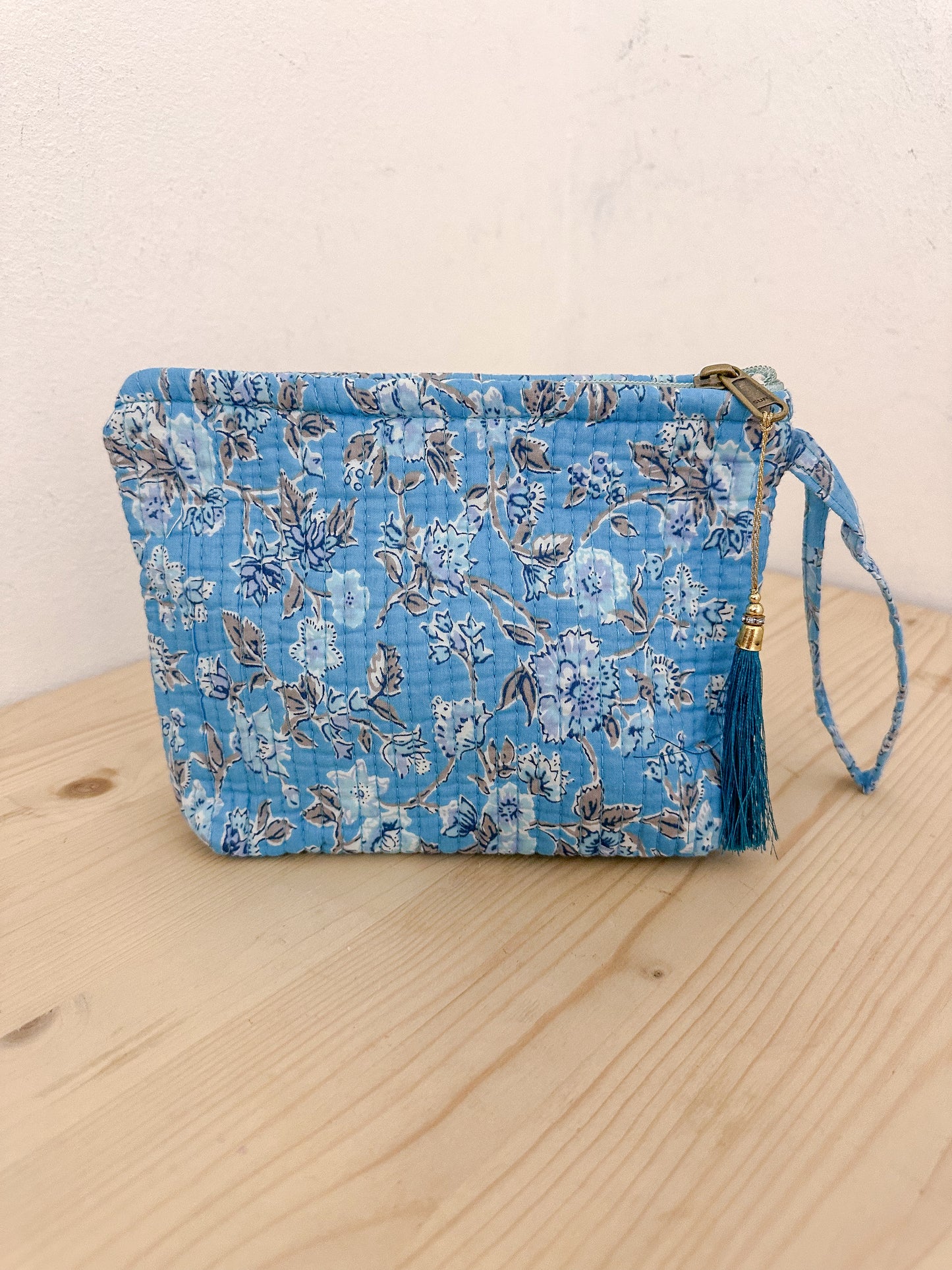 Ethnic trapezoid toiletry bag