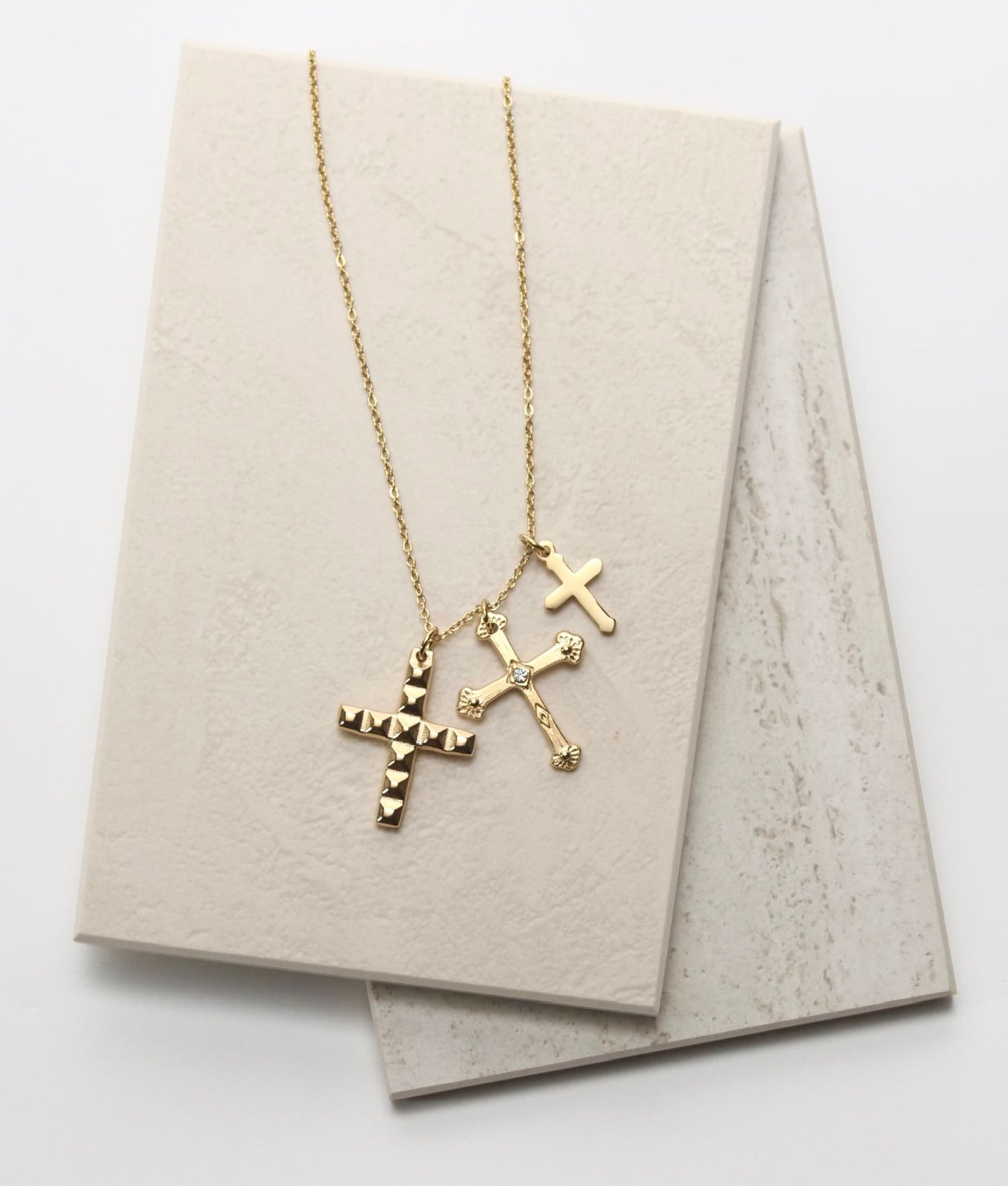 Triple Cross Necklace