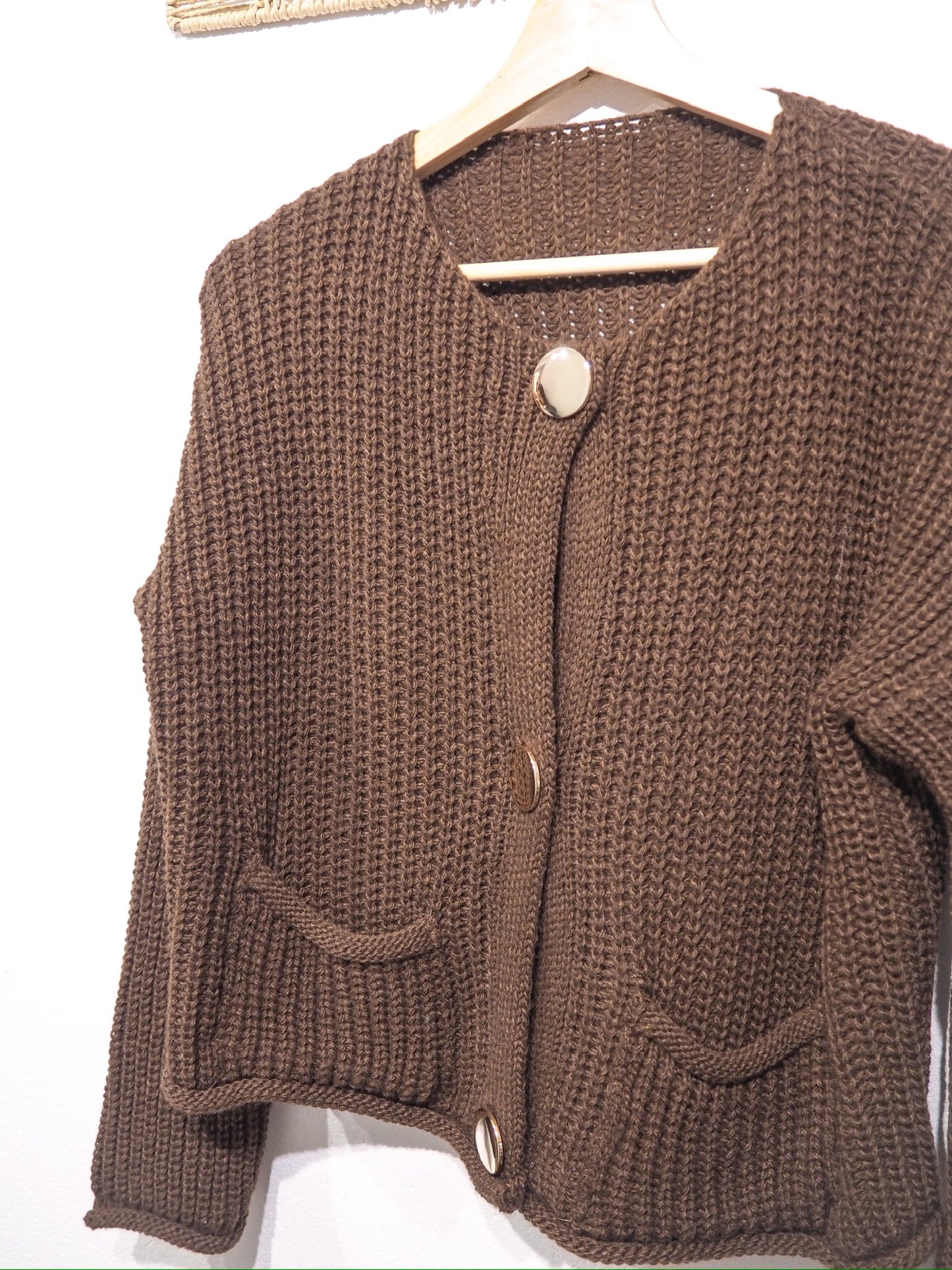 BUTTON KNITTED JACKET