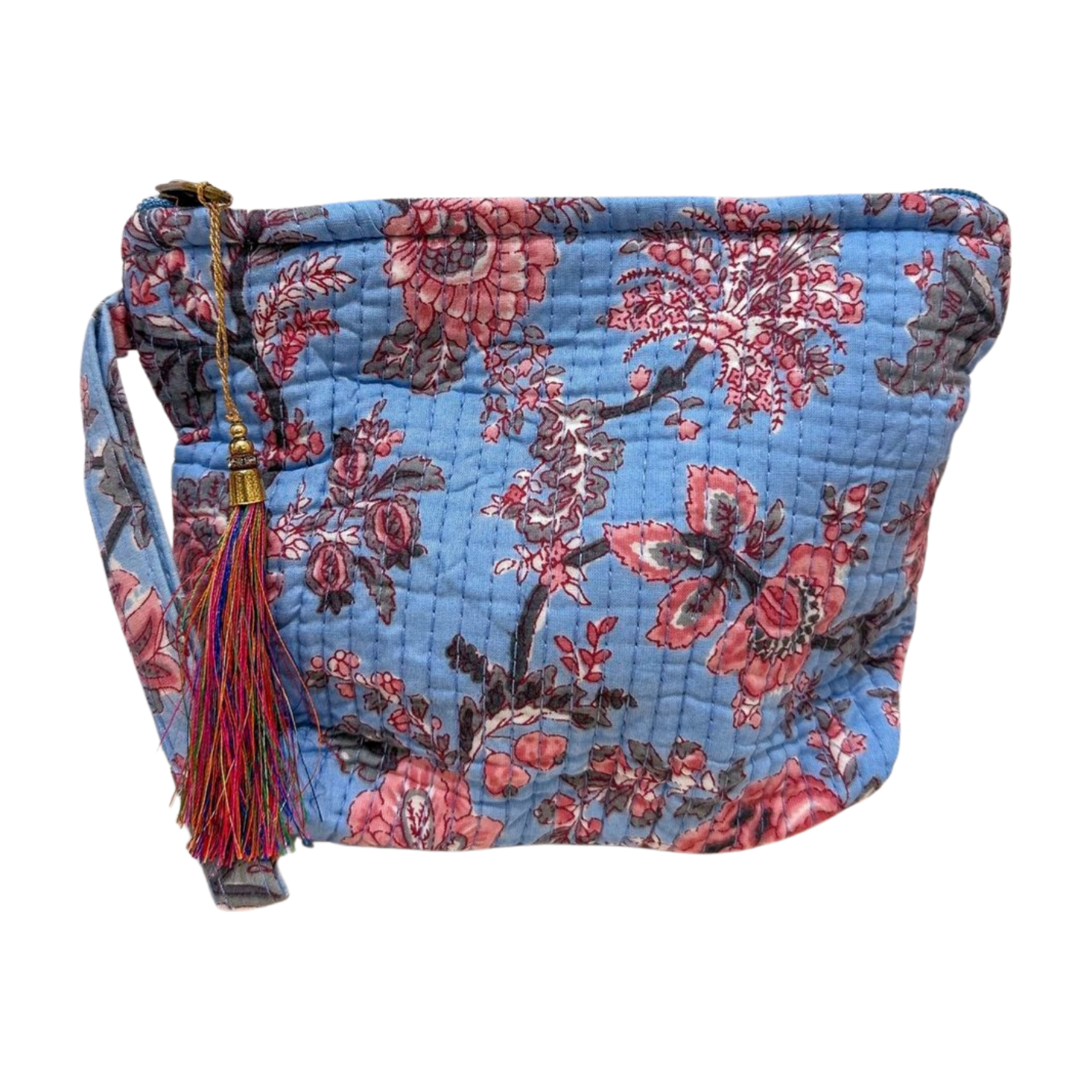 Ethnic trapezoid toiletry bag