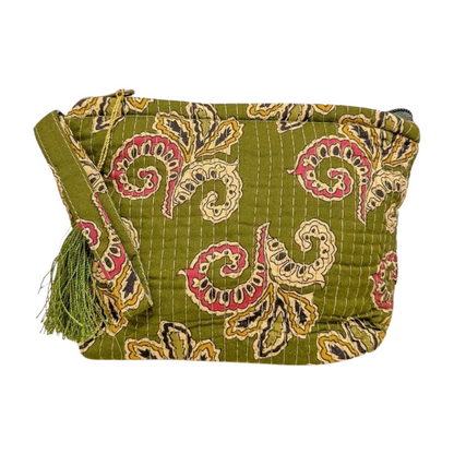Ethnic trapezoid toiletry bag