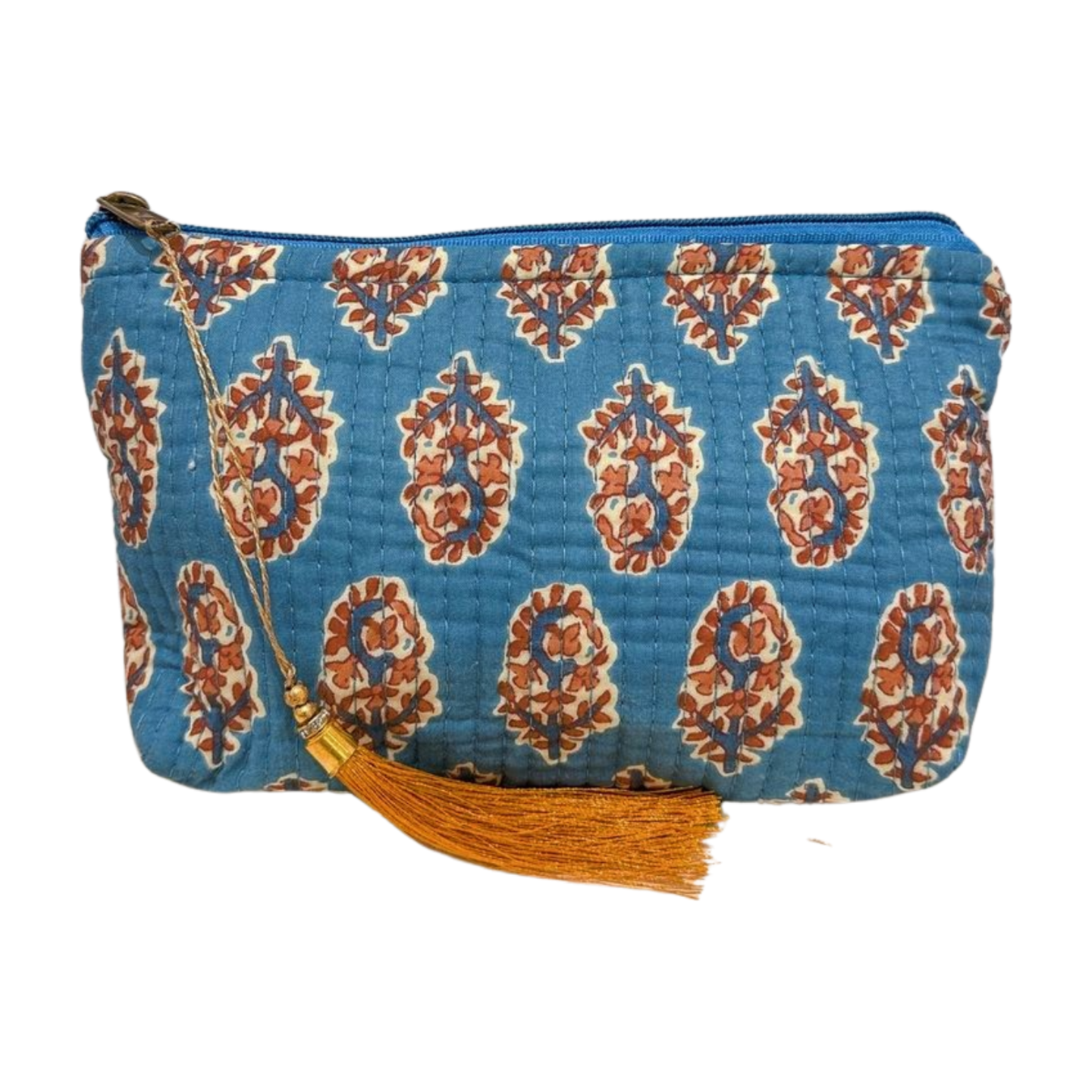 Ethnic trapezoid toiletry bag