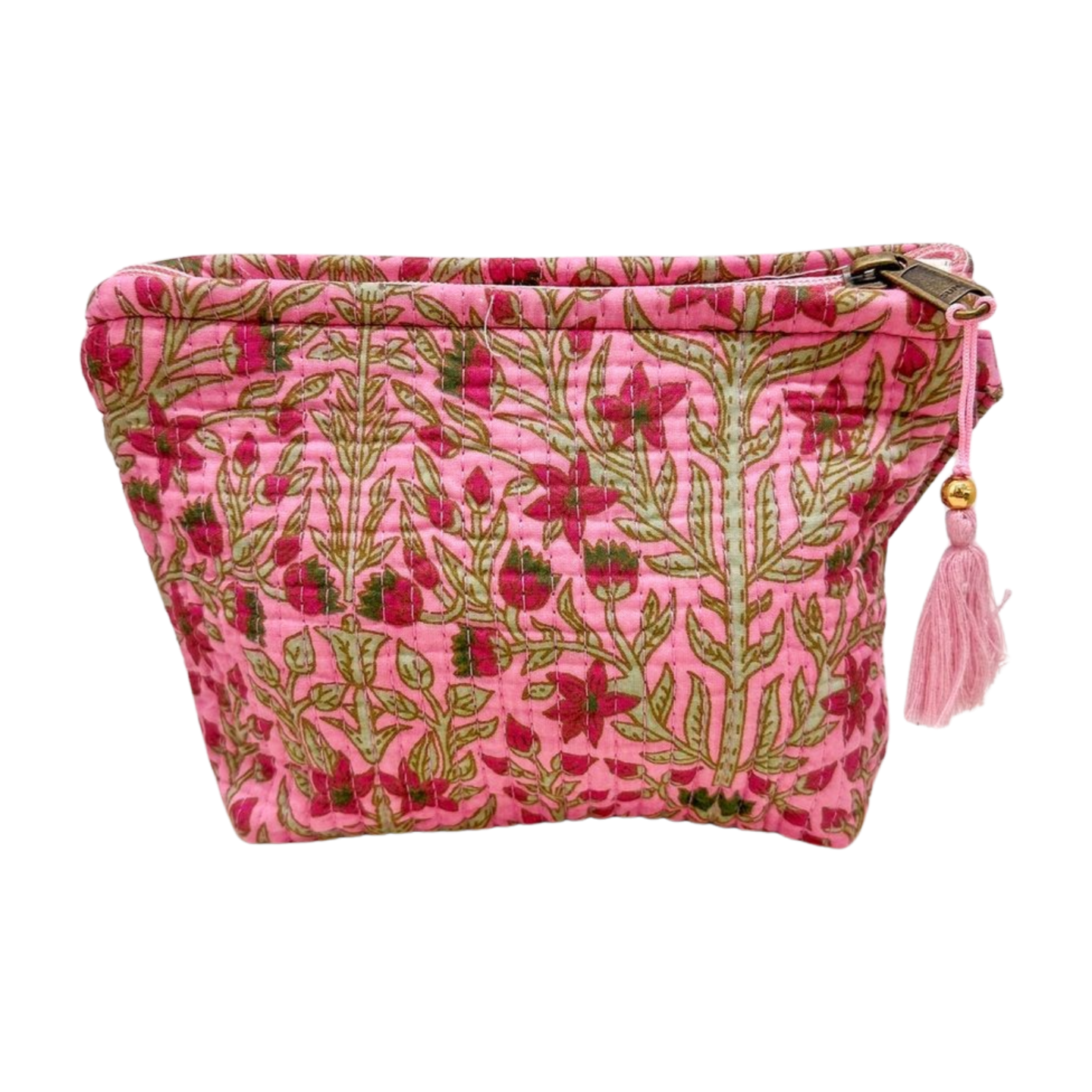 Ethnic trapezoid toiletry bag