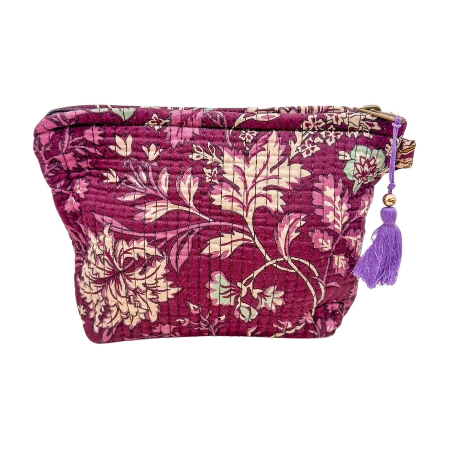 Ethnic trapezoid toiletry bag