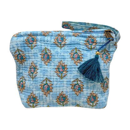 Ethnic trapezoid toiletry bag