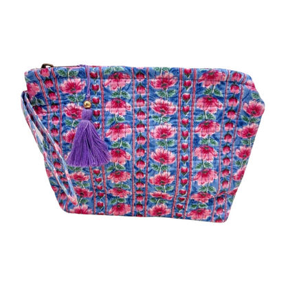 Ethnic trapezoid toiletry bag