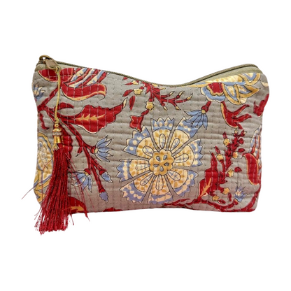 Ethnic trapezoid toiletry bag