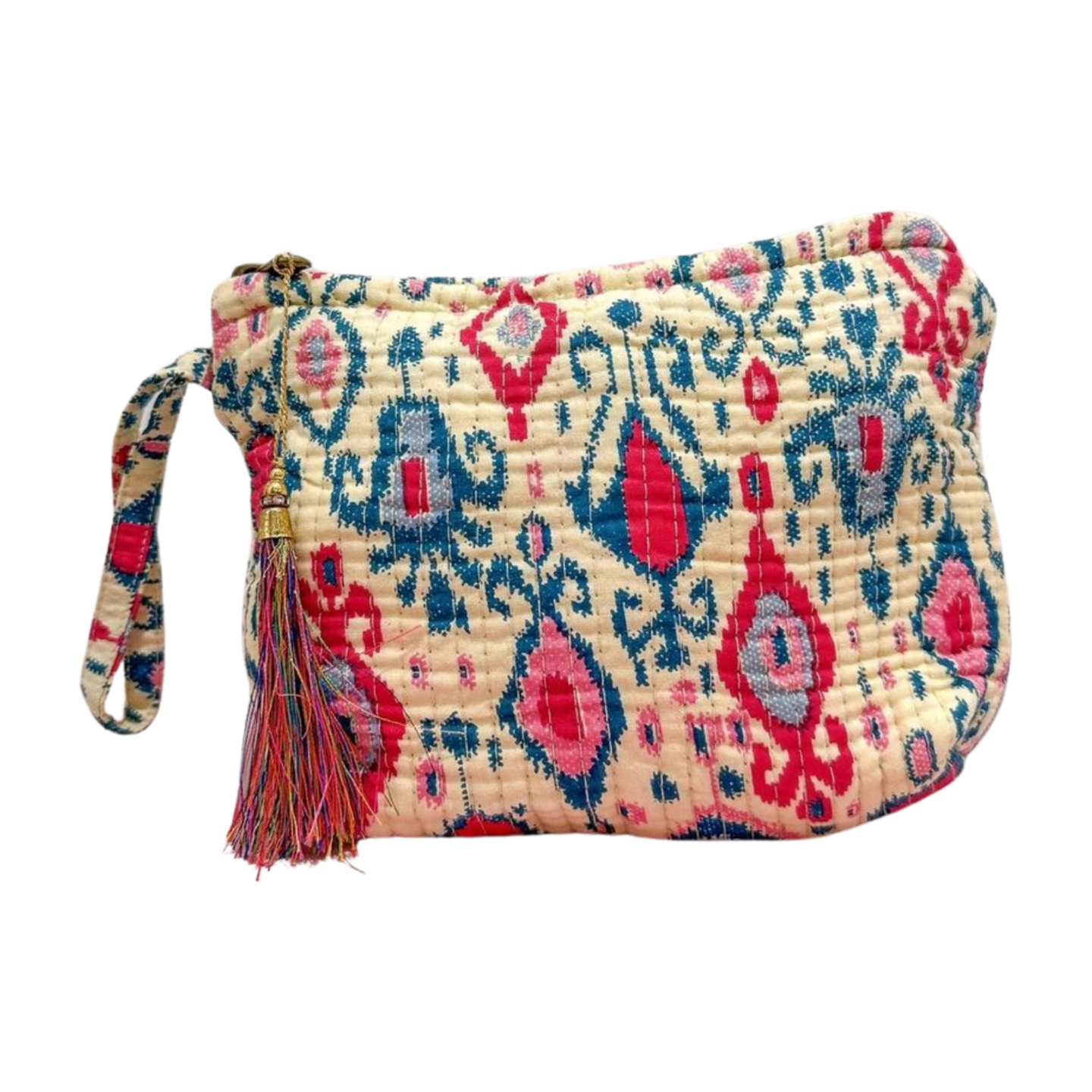 Ethnic trapezoid toiletry bag