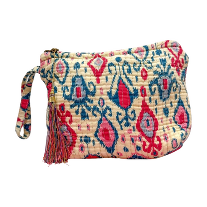 Ethnic trapezoid toiletry bag