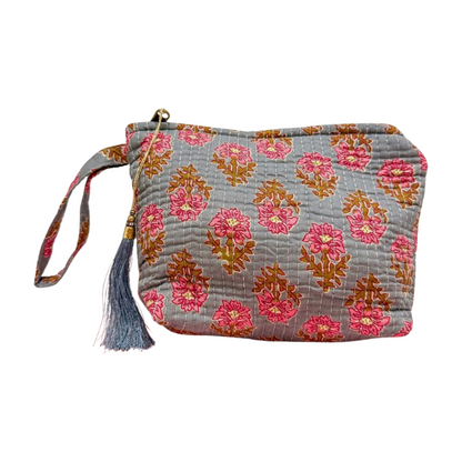 Ethnic trapezoid toiletry bag
