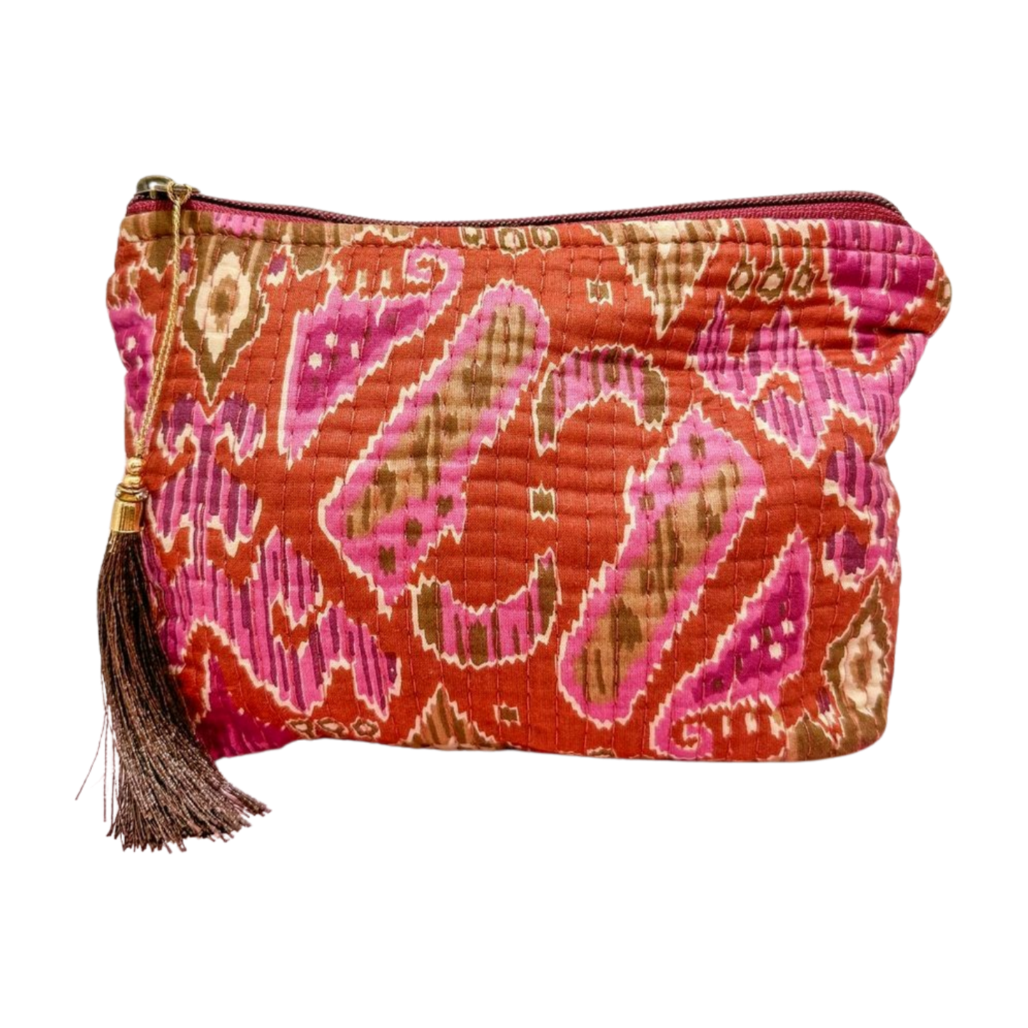 Ethnic trapezoid toiletry bag