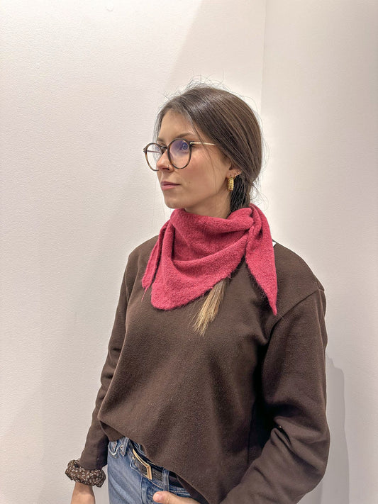 Pañuelo punto rosa oscuro