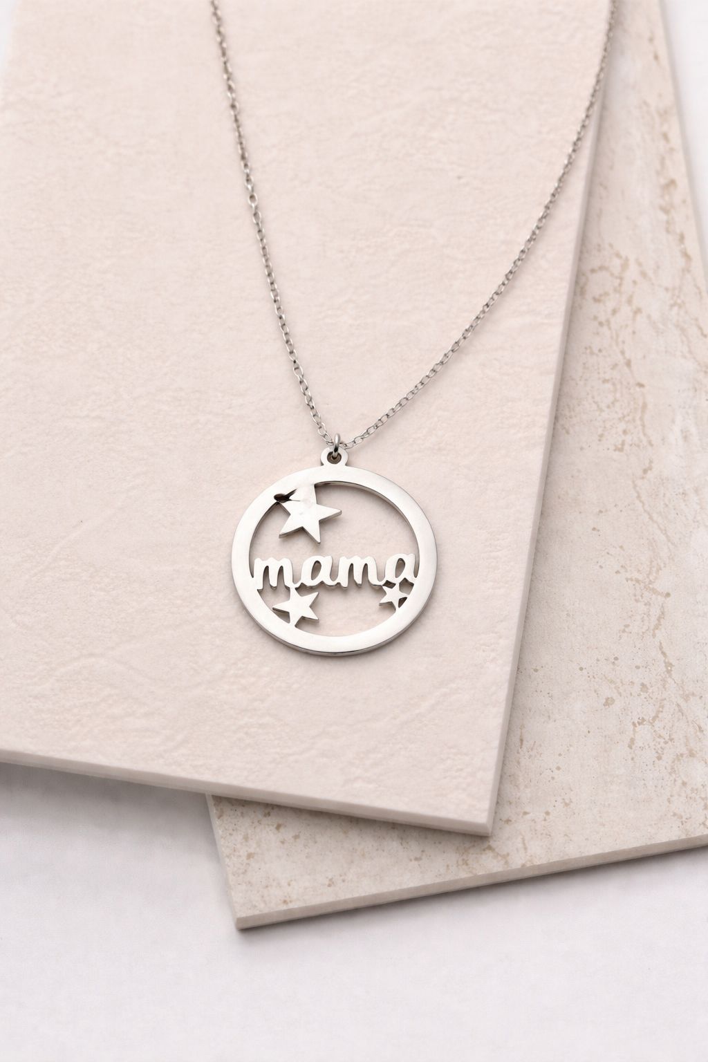 Collar Mamá Star plata