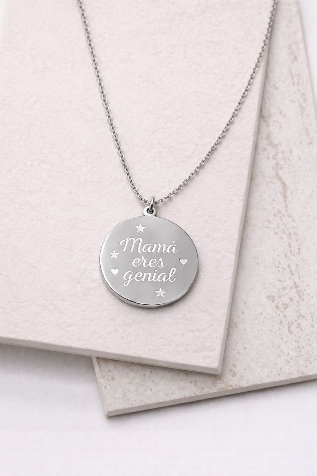 Collar Mamá eres genial PLATA