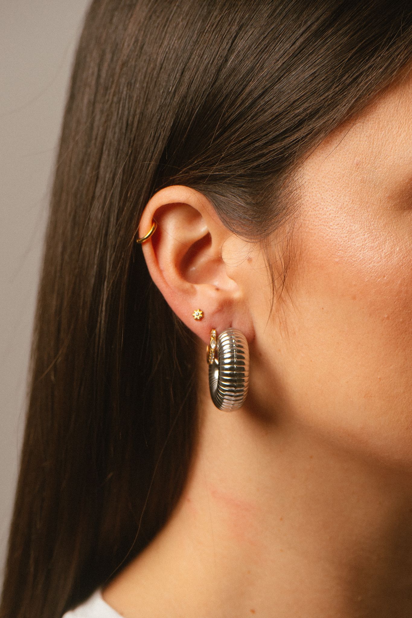 Pendientes Oruga big